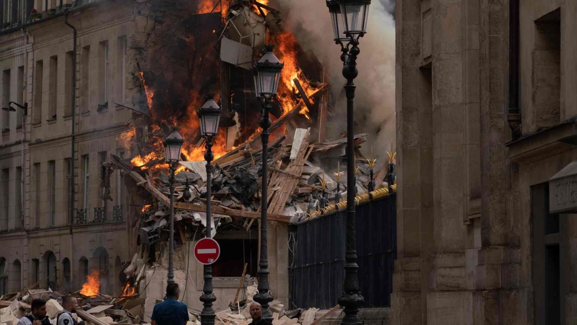 Explosión en edificio de París