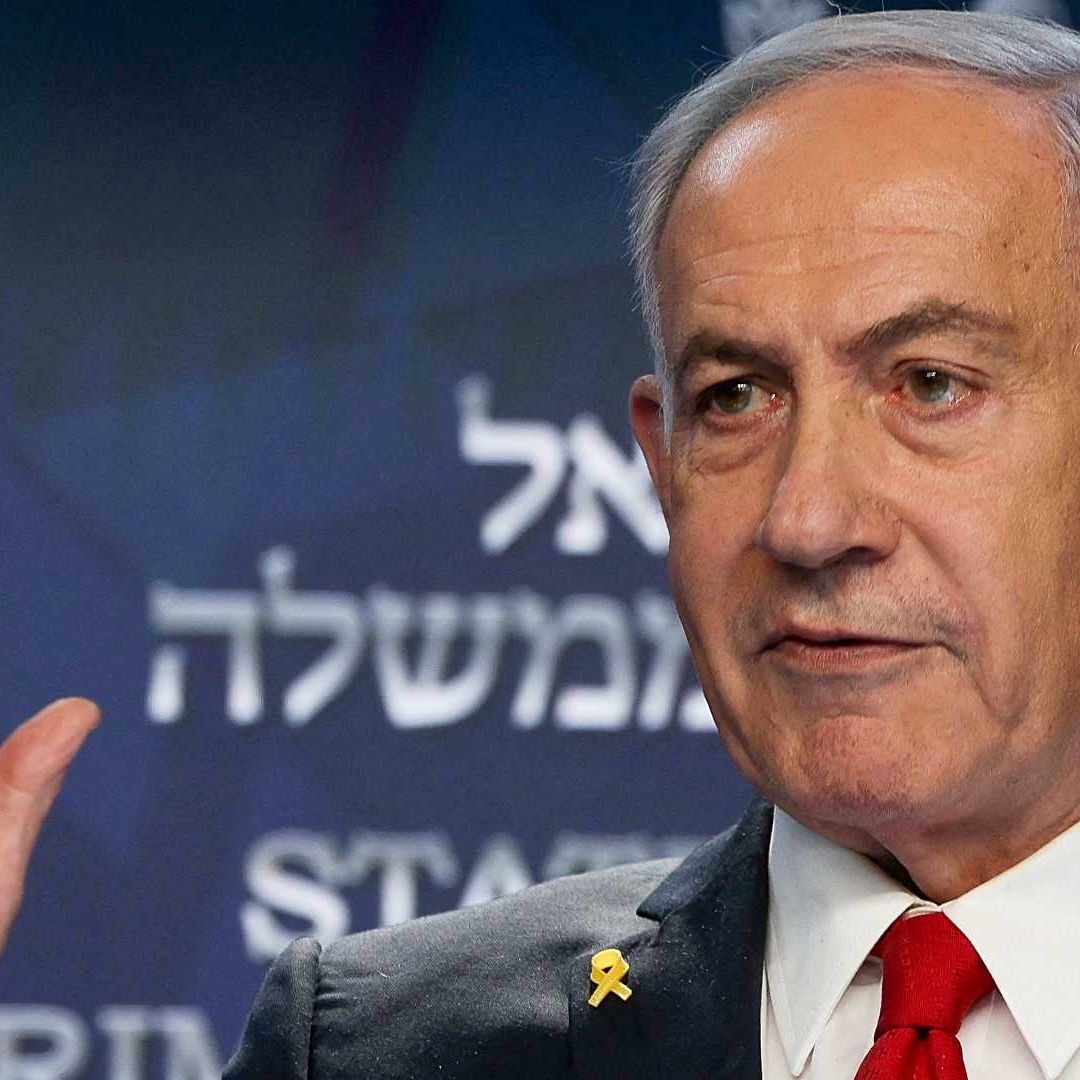Netanyahu en conferencia de prensa en Jerusalén