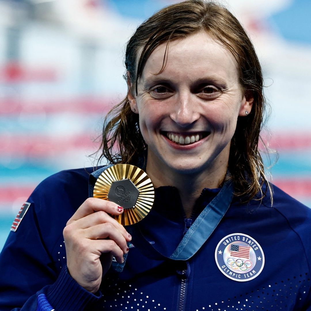 La cosecha de metales dorados de Ledecky inició en los Juegos de Londres con su triunfo en 800 metros libres. Foto Reuters