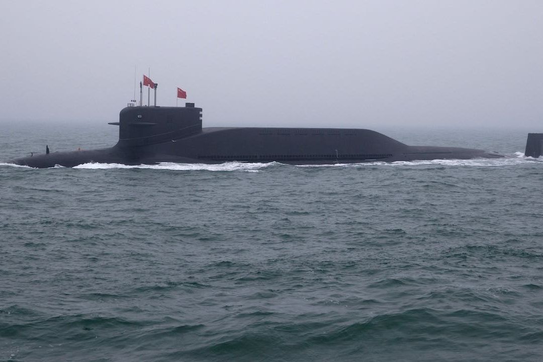 Submarino chino en el mar Amarillo