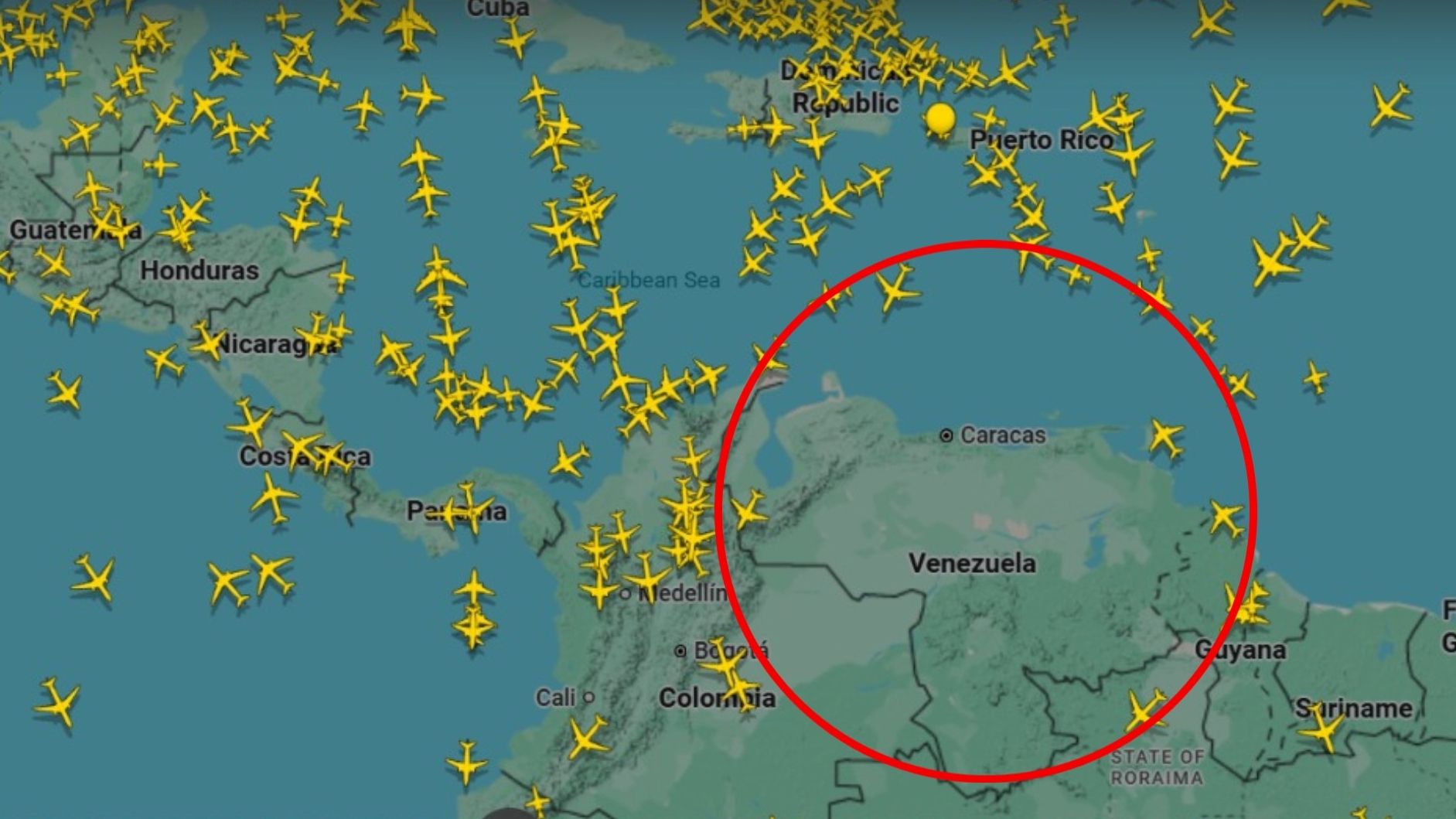 Espacio Aéreo de Venezuela Hoy, Domingo 30 de Noviembre tras Advertencia de Donald Trump