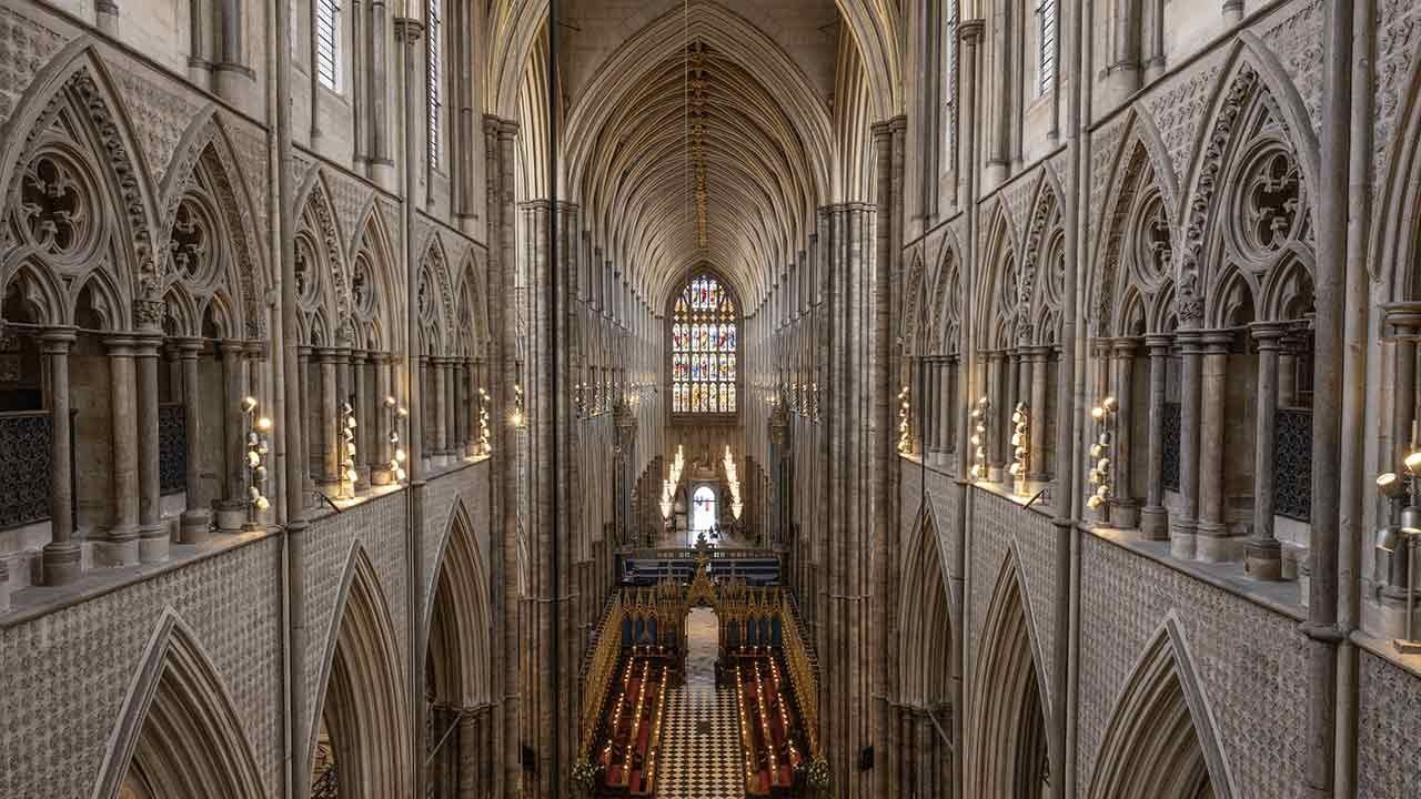 foto del interior de la abadía de westminster
