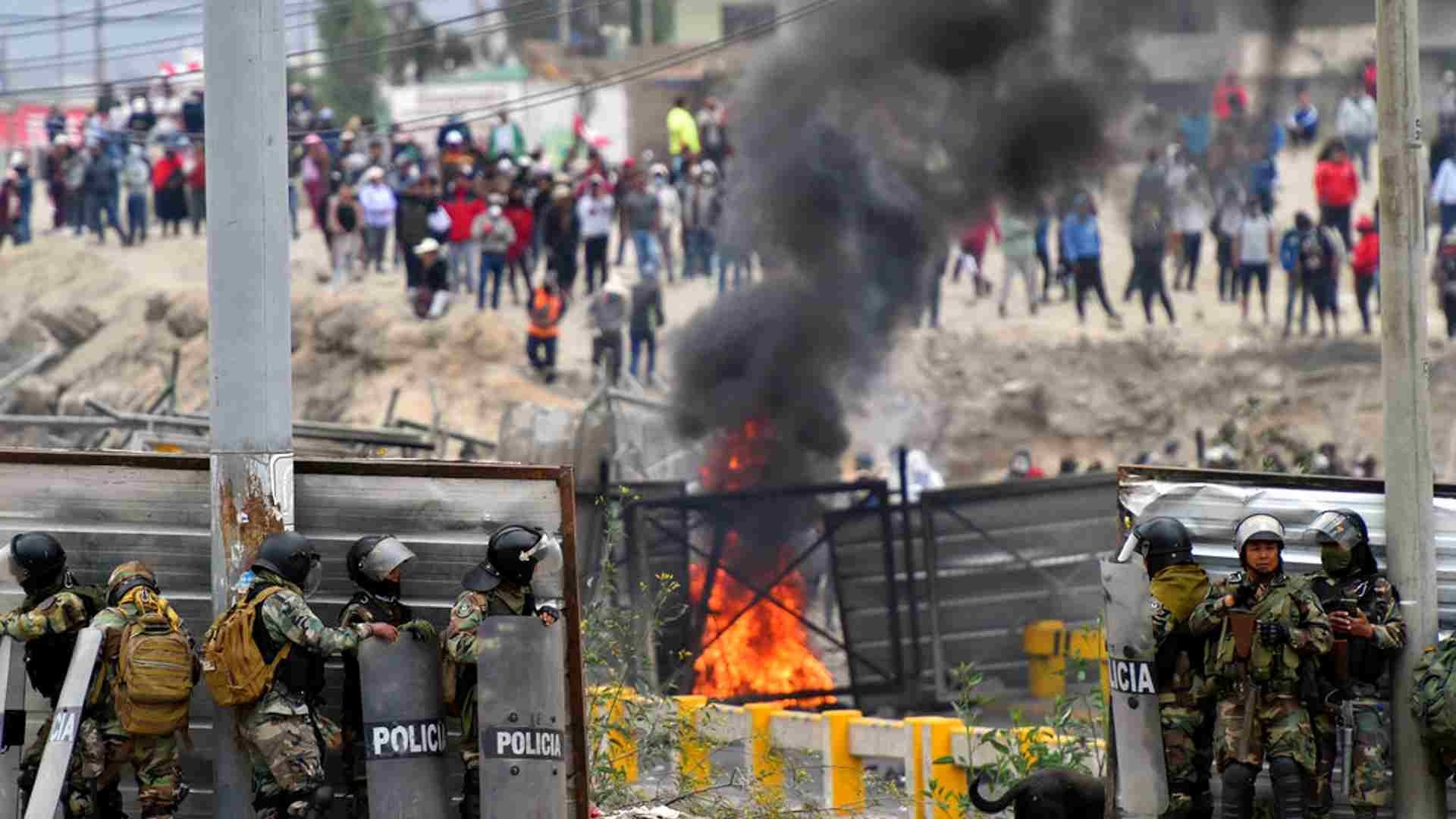 Los manifestantes buscan la renuncia de la presidenta Dina Boluarte