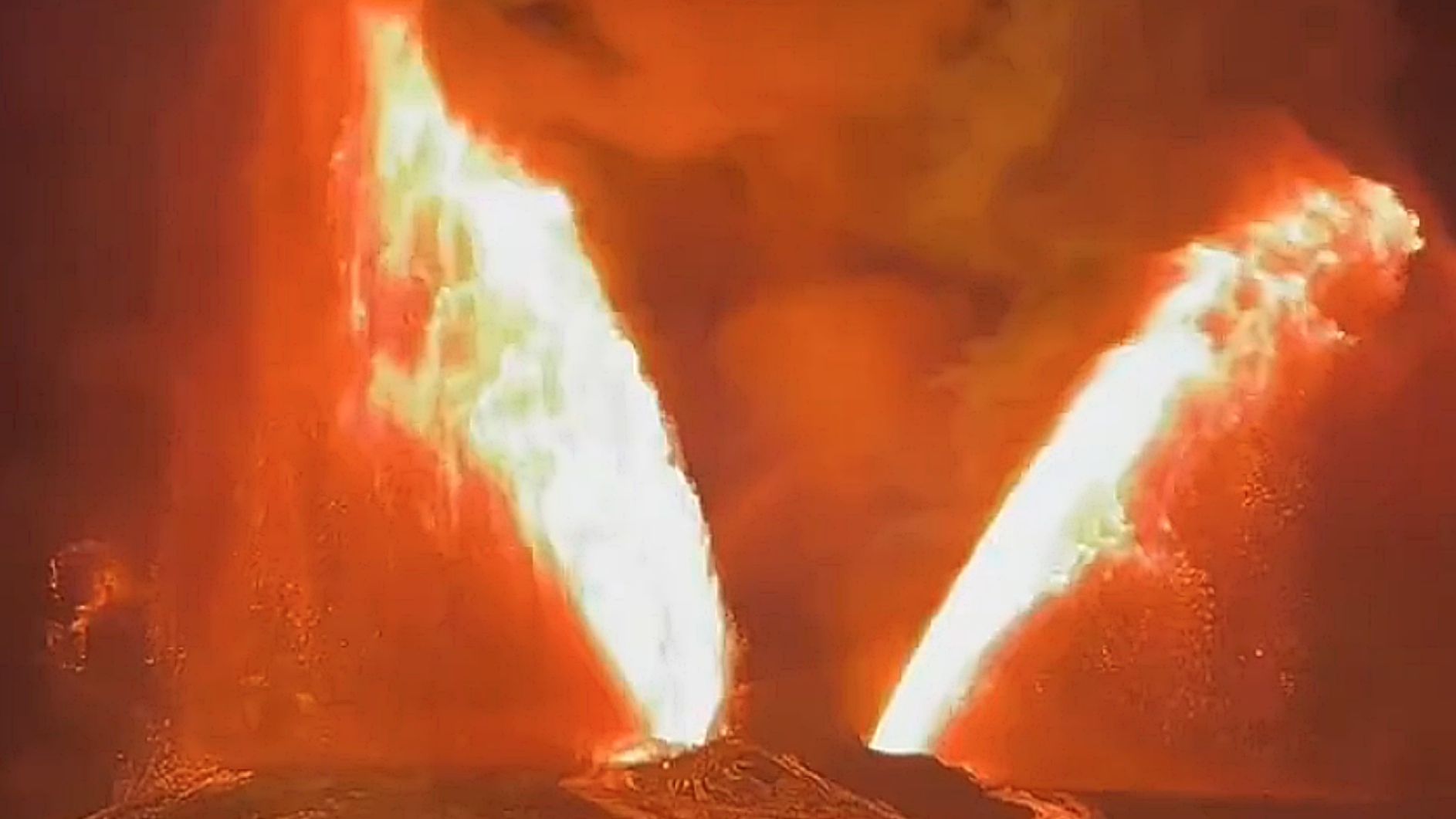 Erupción en el volcán Kilauea en Hawái. Foto: Captura de pantalla