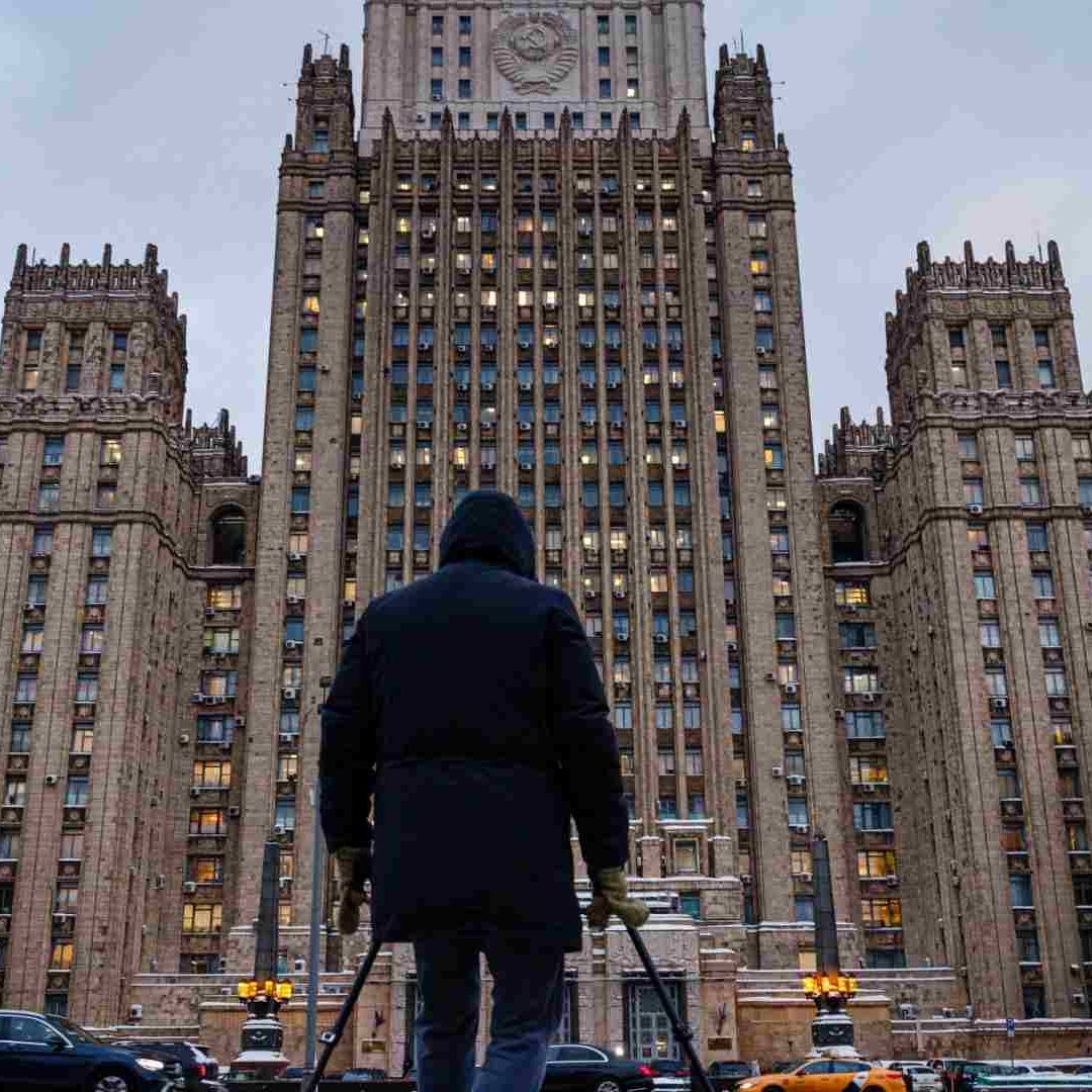 Ministerio de Relaciones Exteriores de Rusia en Moscú.