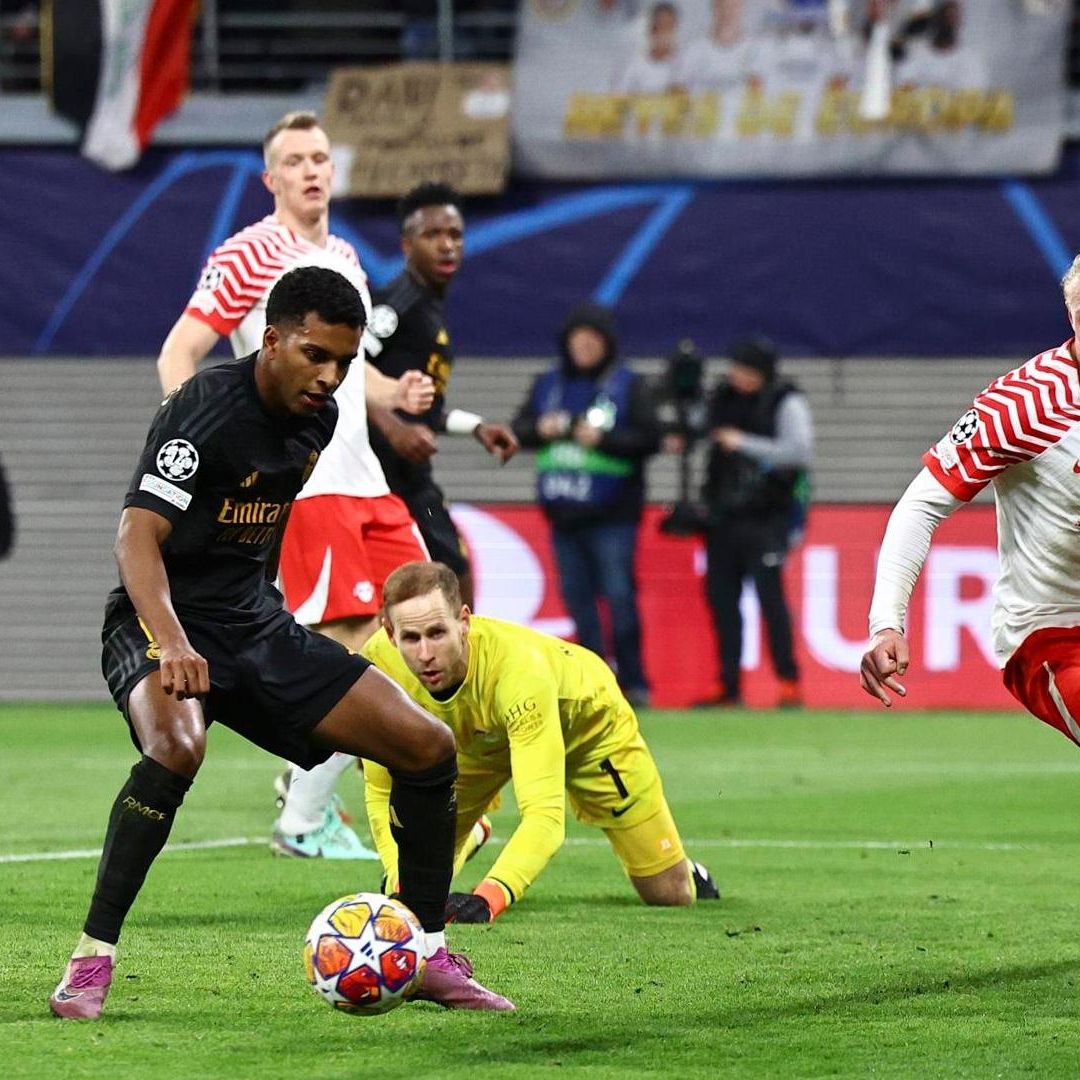 Real Madrid tuvo que esforzarse para doblegar al Leipzig en la RB Arena.