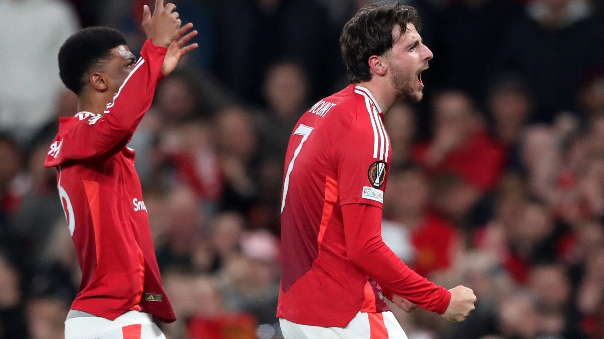 Mason Mount consiguió dos goles en la goleada del Manchester United sobre el Athletic Club en semifinales de la Europa League 2025.
