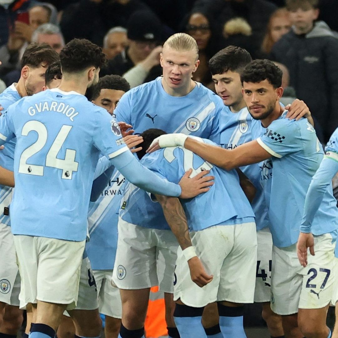 Partido del Manchester City vs West Ham United, en el Estadio Etihad, en Reino Unido
