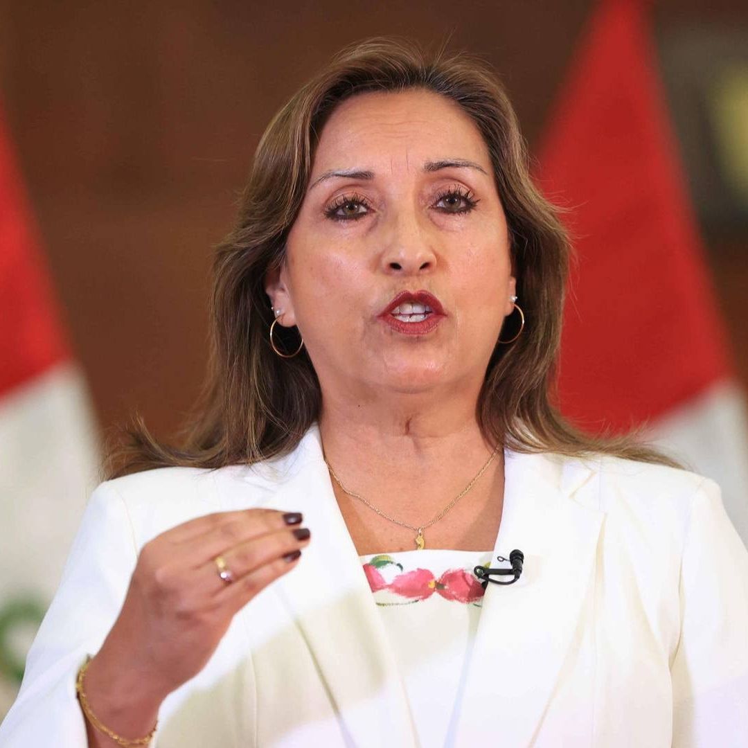 Dina Boluarte, presidenta de Perú
