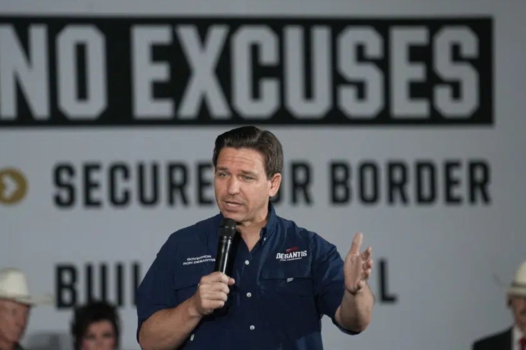 El candidato presidencial republicano Ron DeSantis