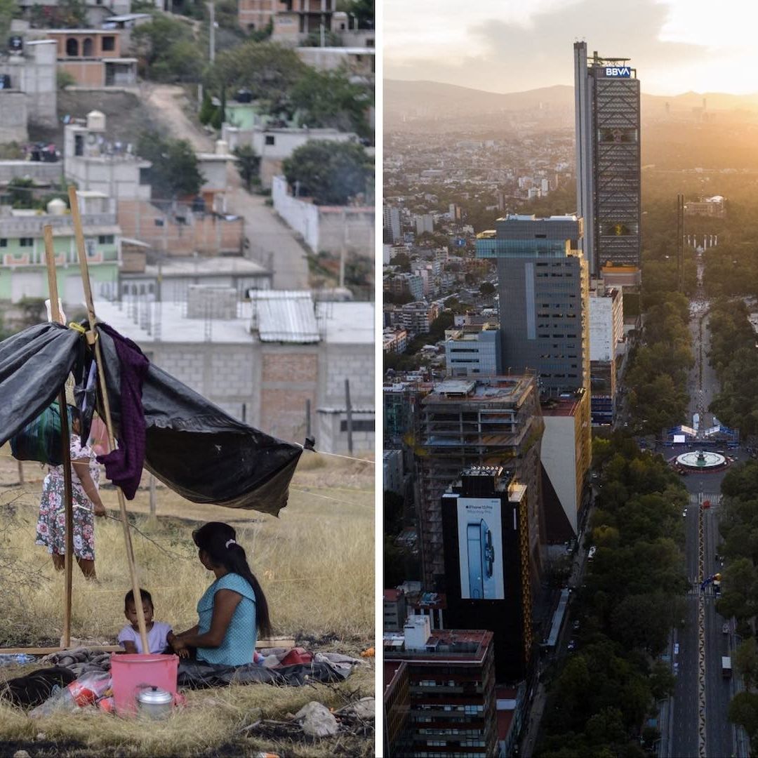 Tlapa, Guerrero, y Paseo de la Reforma, en la Ciudad de México