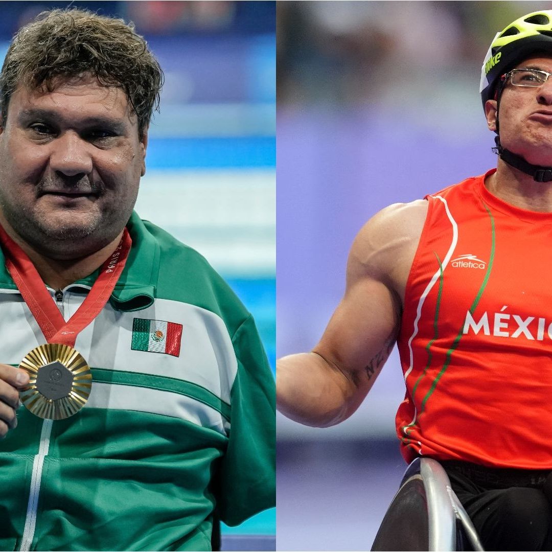 Castorena y Cervantes dieron a México las medallas de oro dos y tres en los Paralímpicos de París. Foto AP