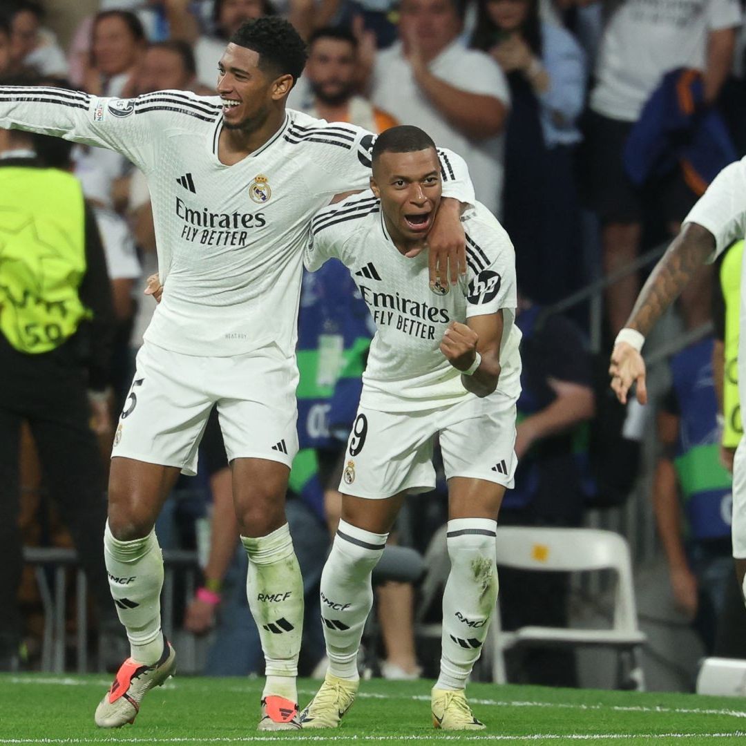 Kylian Mbappé abrió el marcador para el Real Madrid. Foto AFP