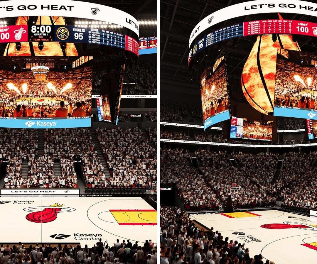 ‘Fireball’, Video Marcador de los Miami Heat que es Mucho Más que Una Pantalla