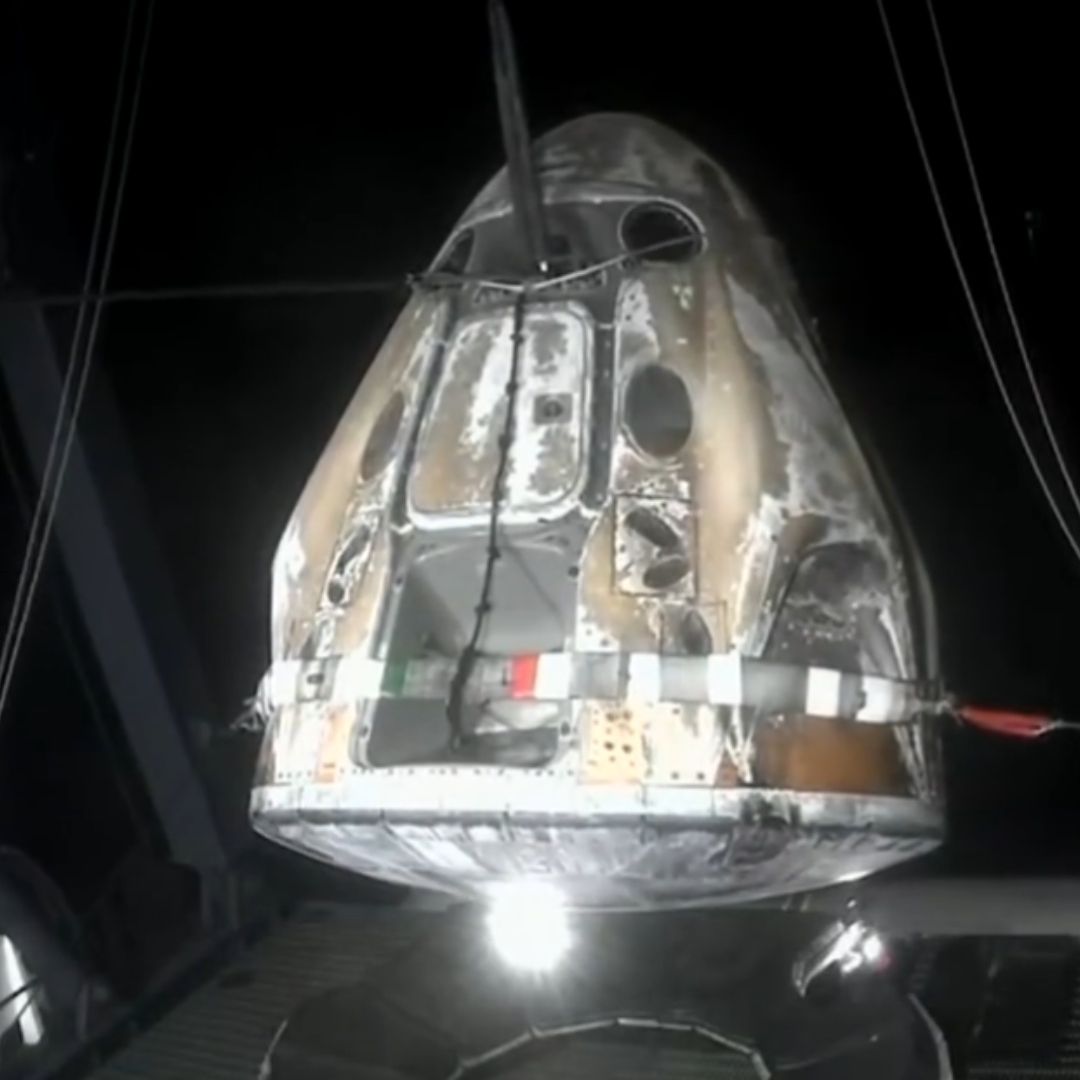 Regresa Cápsula Espacial Crew-8 de SpaceX con 4 Tripulantes a Bordo