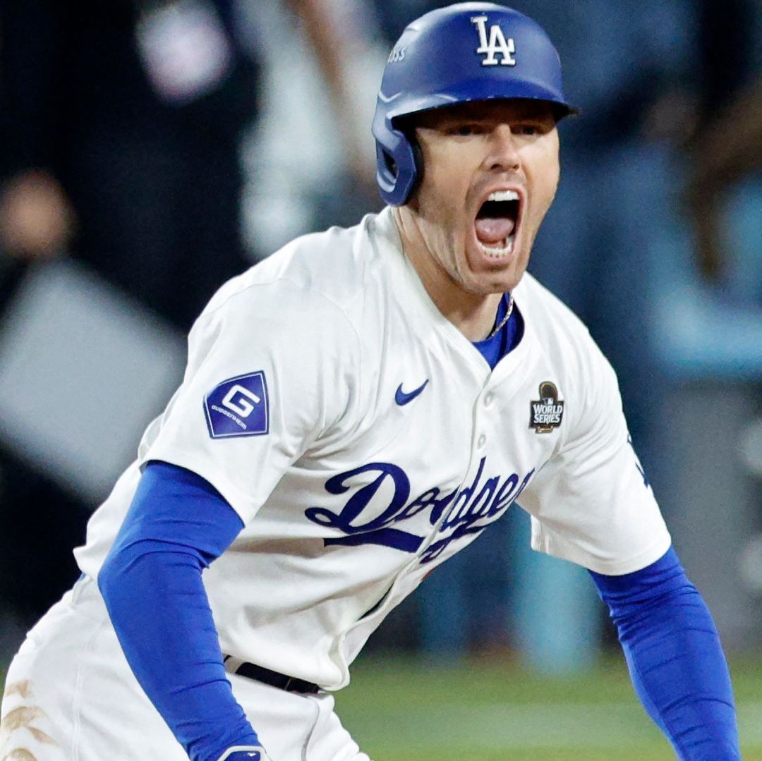 Freddie Freeman fue el héroes de los Dodgers en el juego 1 de la Serie Mundial. Foto AFP