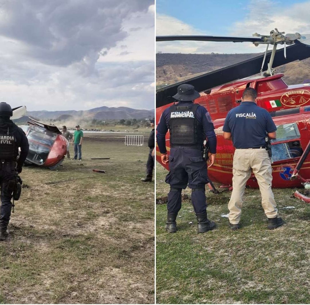 Se Desploma Avioneta Hoy en Zitácuaro, Michoacán; Hay 3 Personas Heridas