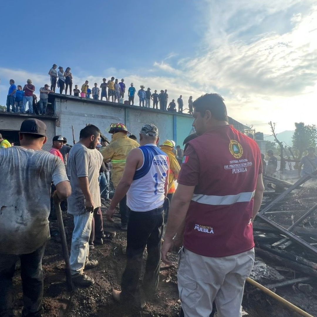 Explosión Pirotecnia Bodega Tres Lesionados Dos Menores Edad Xaltepuxtla Tlaola Puebla