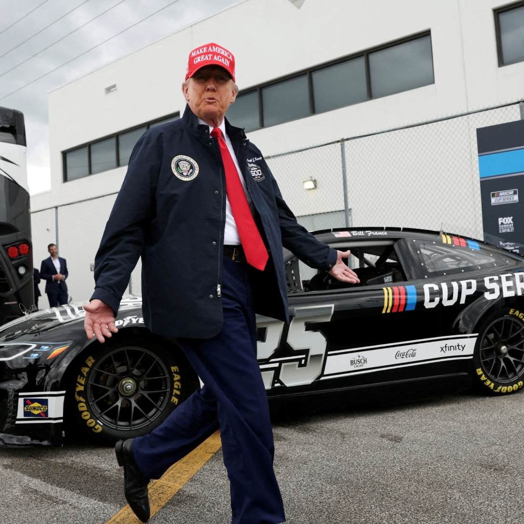 Donald Trump asistió por segunda vez como presidente de Estados Unidos a la Daytona 500