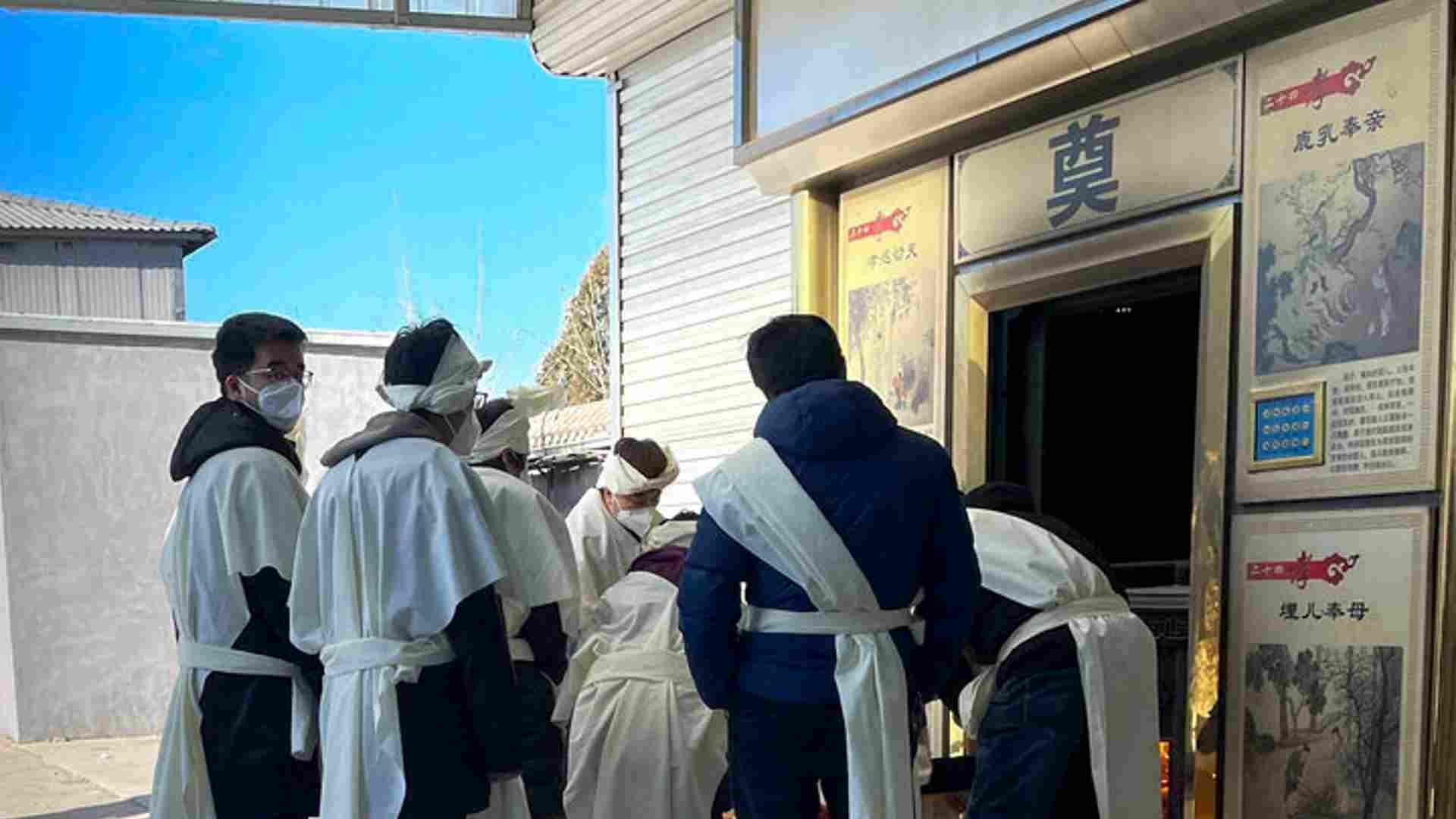 Funeraria Gaobeidian, en la provincia de Hebei, en el norte de China