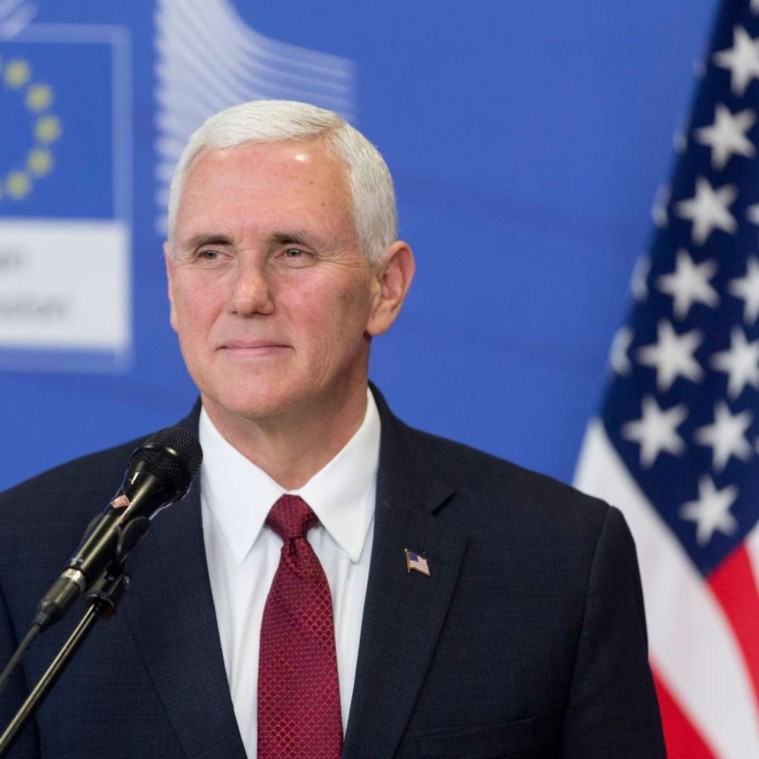 Mike Pence, exvicepresidente de Estados Unidos, durante el gobierno de Trump