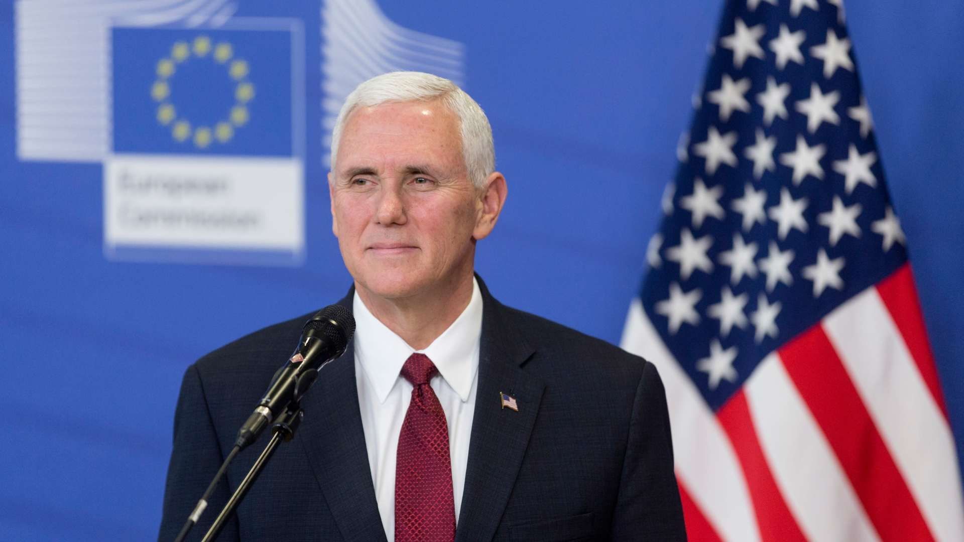 Mike Pence, exvicepresidente de Estados Unidos, durante el gobierno de Trump