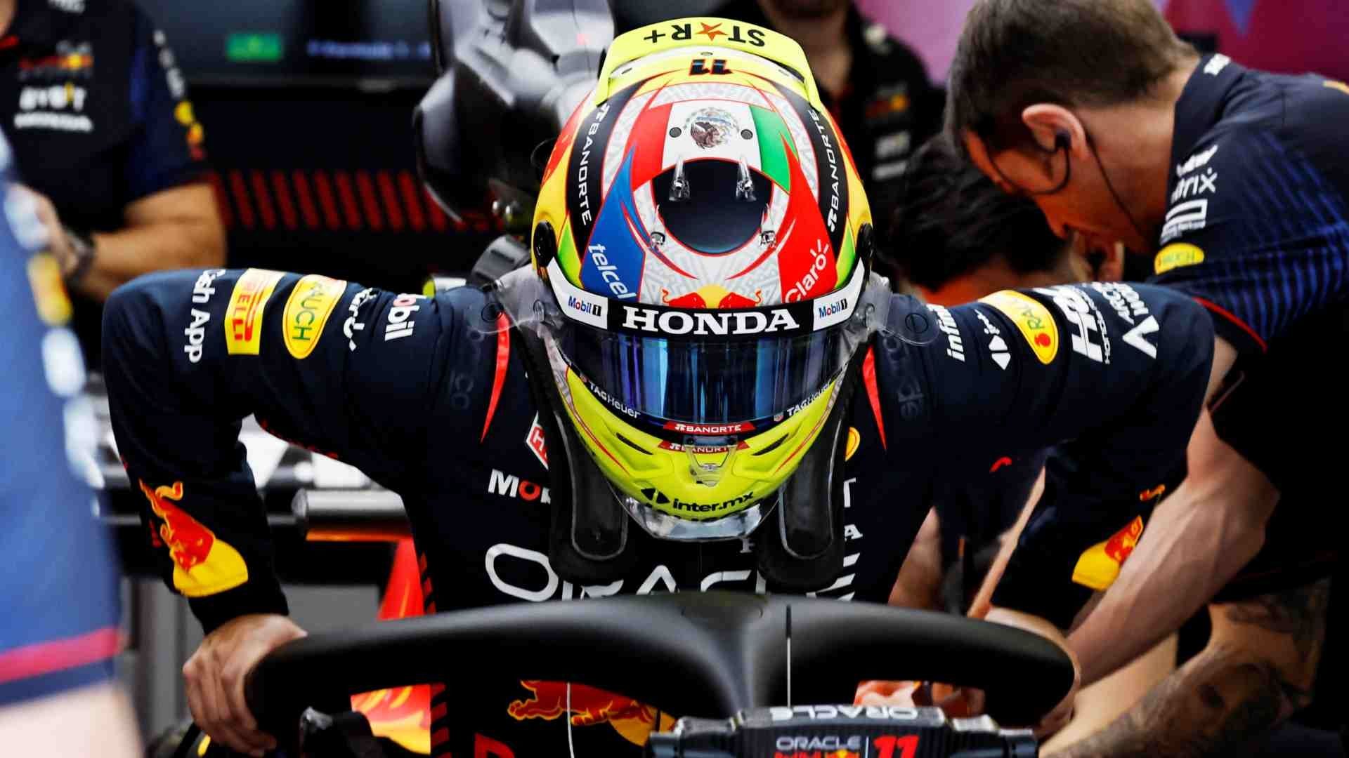 Sergio Pérez realiza pruebas del RB19 en Bahréin