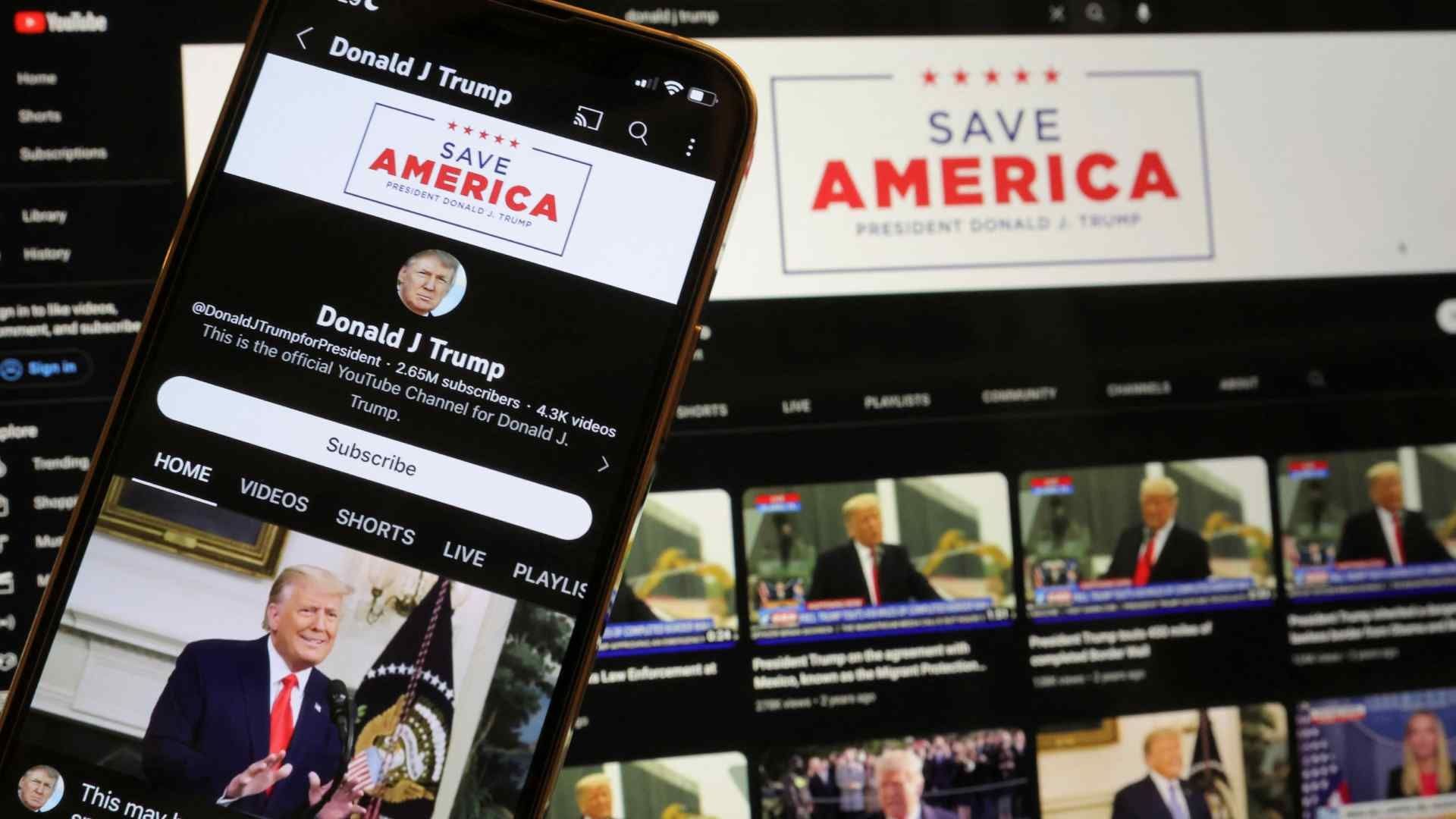 Donald Trump recuperó sus redes sociales