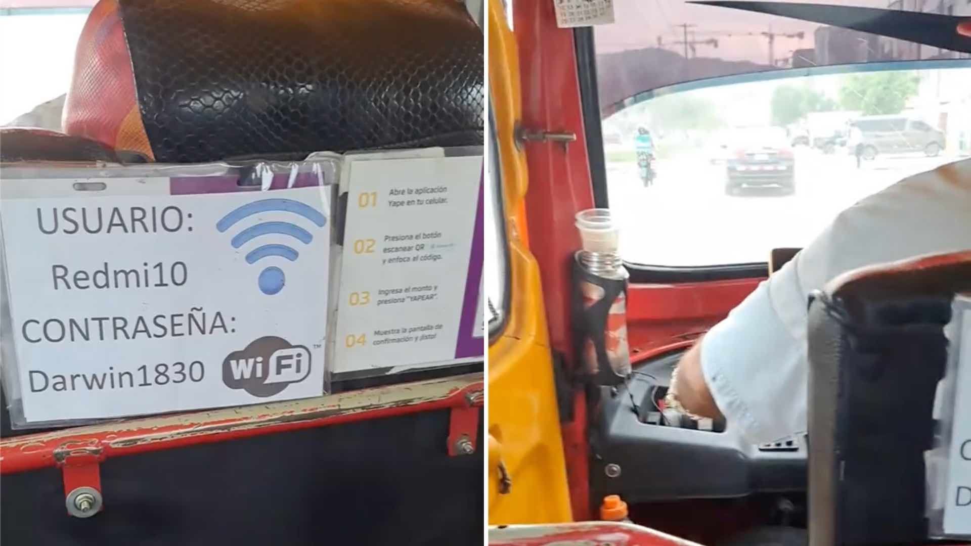 Mototaxi en Perú ofrecía wifi gratuito