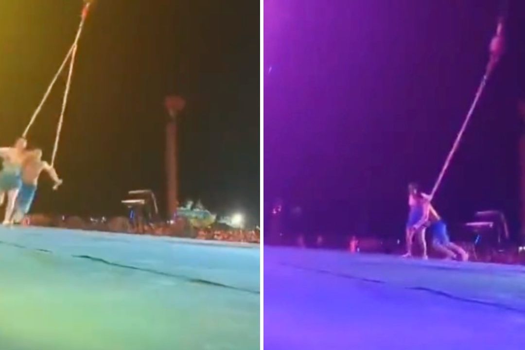 China: Trapecista Muere Tras Caer de Nueve Metros en Medio de Show de Acrobacias