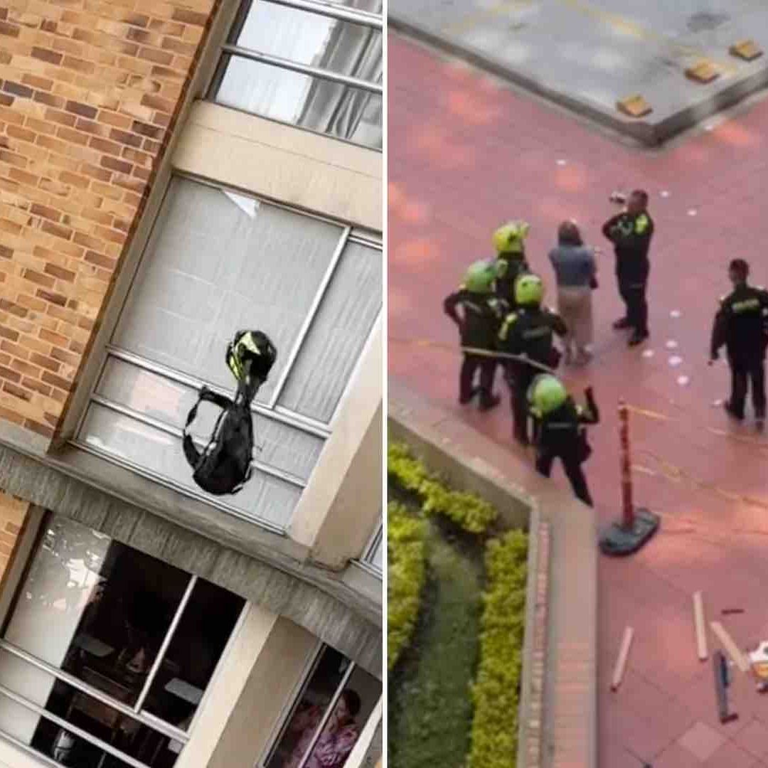 Mujer arrojó las pertenencias de su marido infiel por la ventana