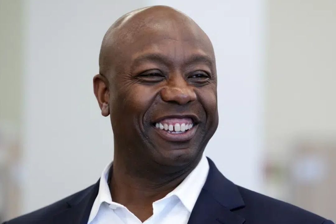 El senador republicano Tim Scott, en Carolina del Sur