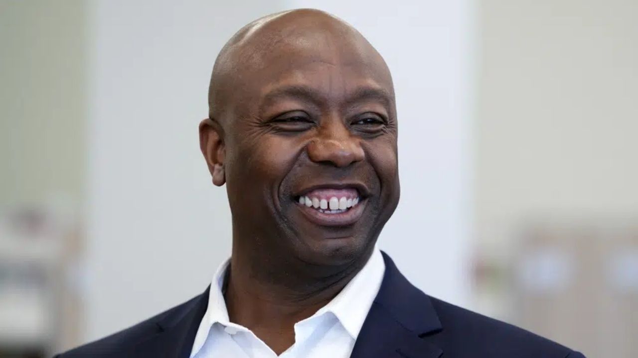El senador republicano Tim Scott, en Carolina del Sur