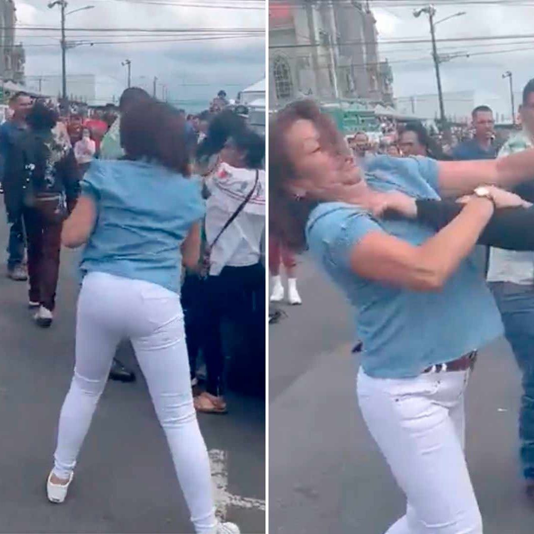 Video: Señoras se Pelean y Una Termina Noqueada en Costa Rica
