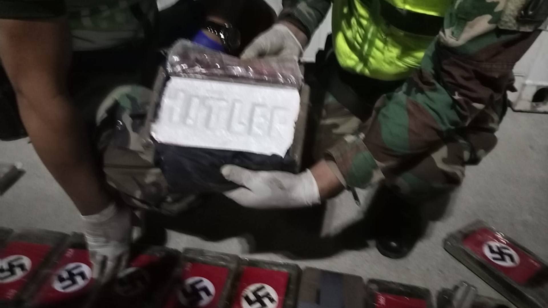 Cocaína asegurada en Perú.