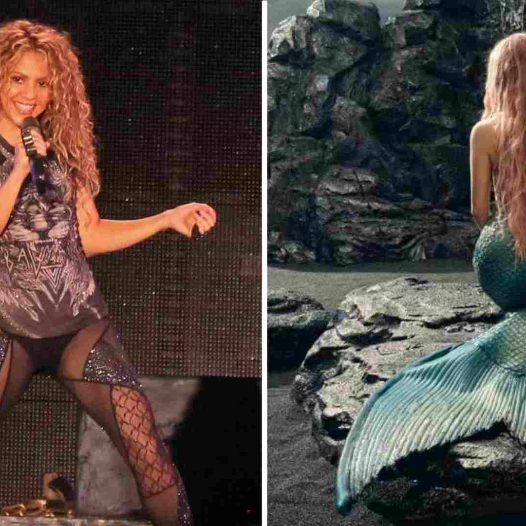 Shakira volvió a encender las redes sociales al subir una fotografía donde aparece como sirena en la orilla de una playa