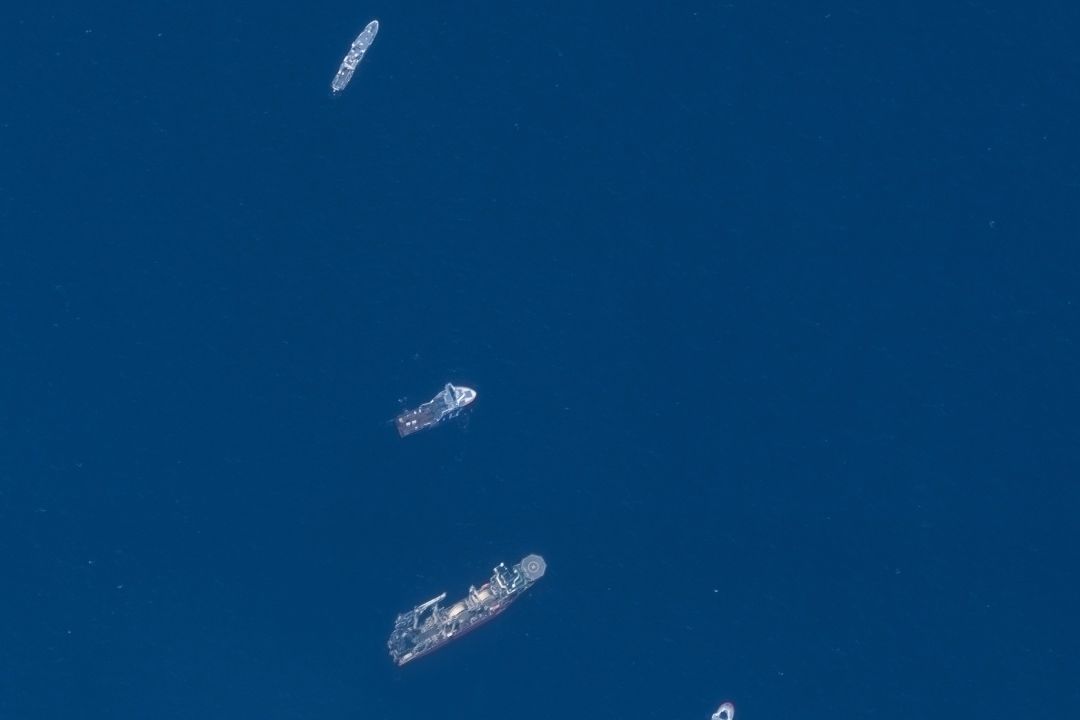 Operaciones de búsqueda y rescate del sumergible Titán desaparecido cerca de los restos del Titanic en el Océano Atlántico