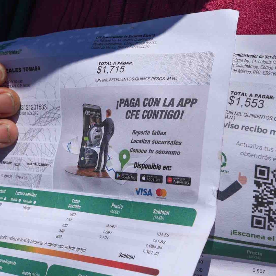 El aumento en el recibo de la CFE durante el mes de julio será hasta del 50 por ciento