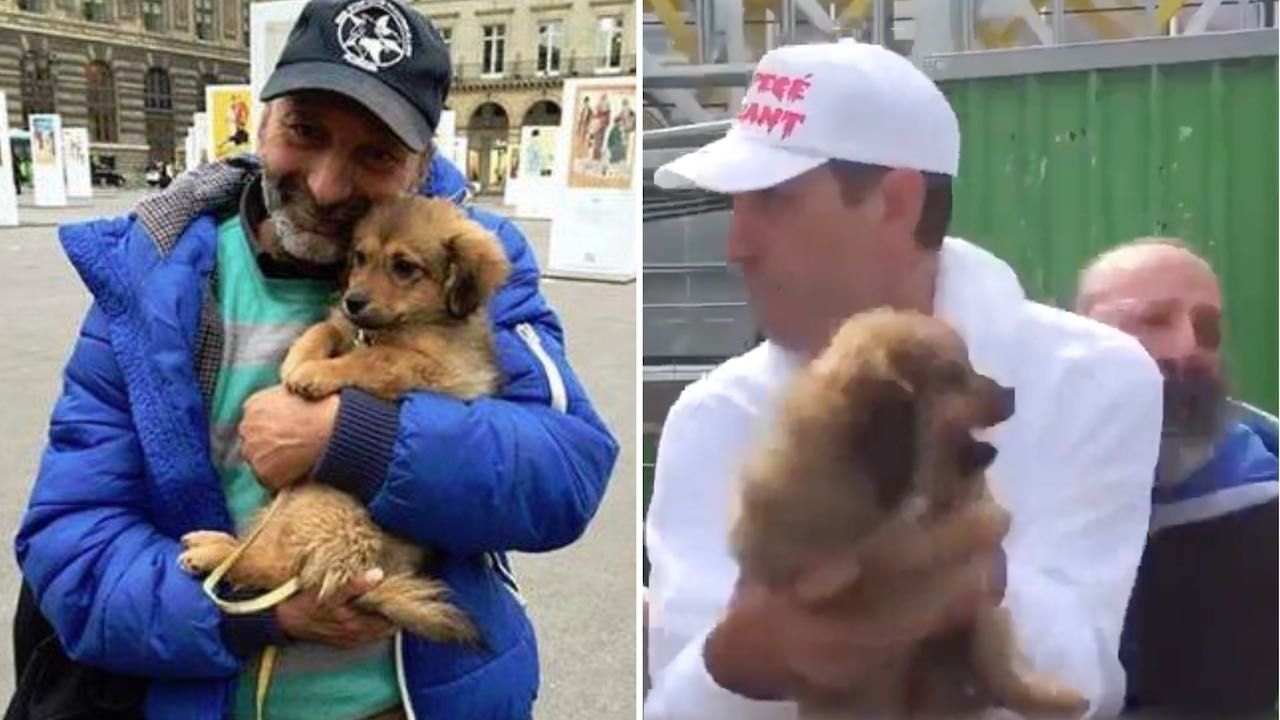 Hombre en situación de calle recupera a su perrita robada