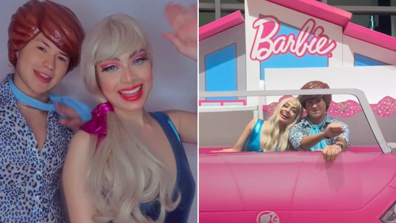 Amigos se disfrazan de Ken y Barbie, como en ‘Toy Story’