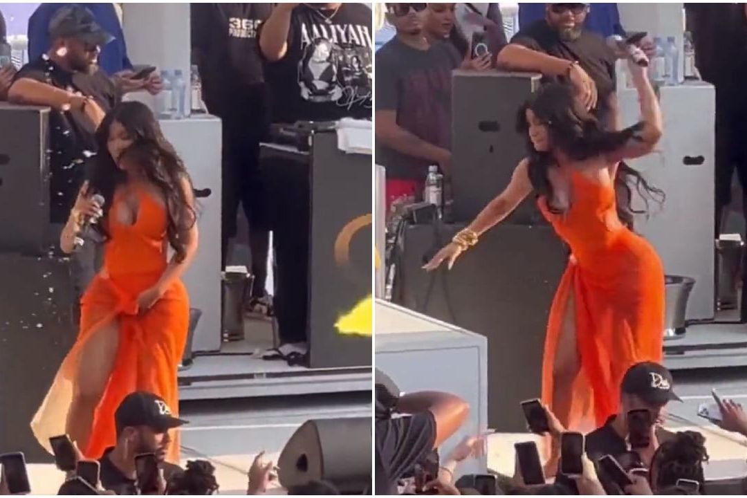 Cardi B se presentaba en el Drai's Beachclub cuando el sujeto le lanzó aparentemente cerveza