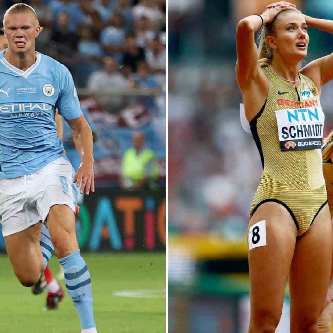 Erling Haaland es Desafiado a una Carrerita por la Velocista Alica Schmidt