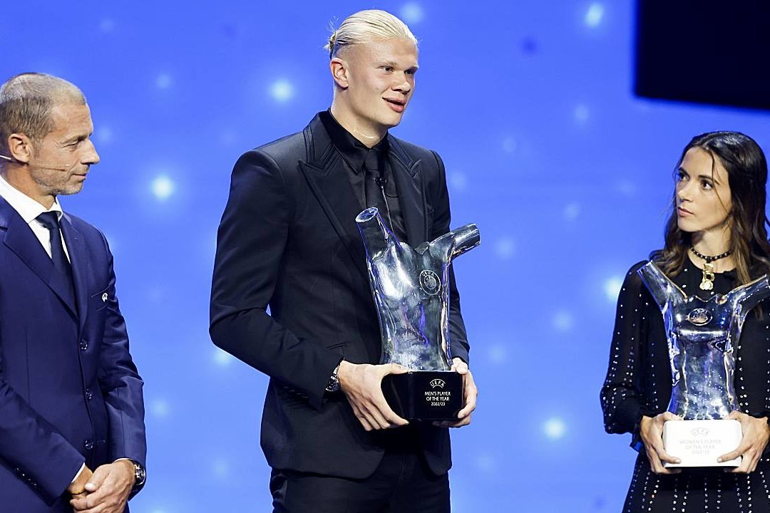 Nombran a Erling Halaand mejor jugador del año de la UEFA