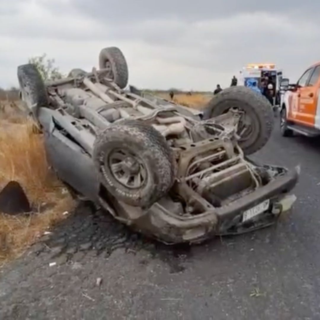 Volcadura de camioneta