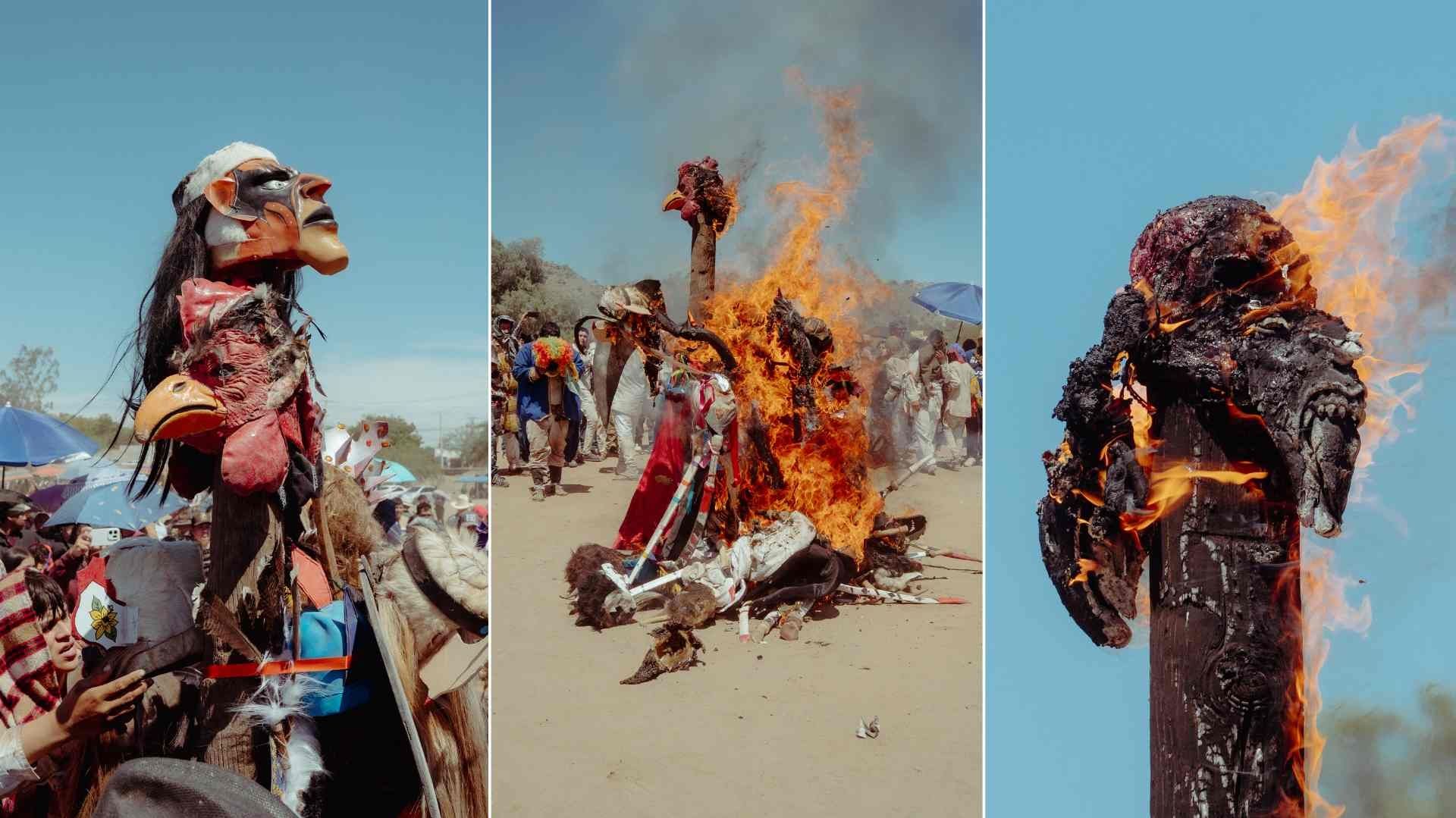 Así Fue la Tradicional Quema de Máscaras de Fariseos Yaquis 2026 en Hermosillo, Sonora