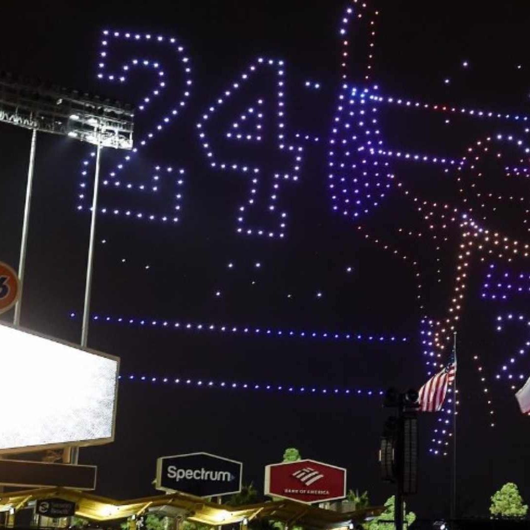 Dodgers Dedican Impresionante Show de Drones a Kobe Bryant