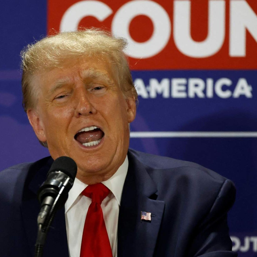 Donald Trump durante evento político