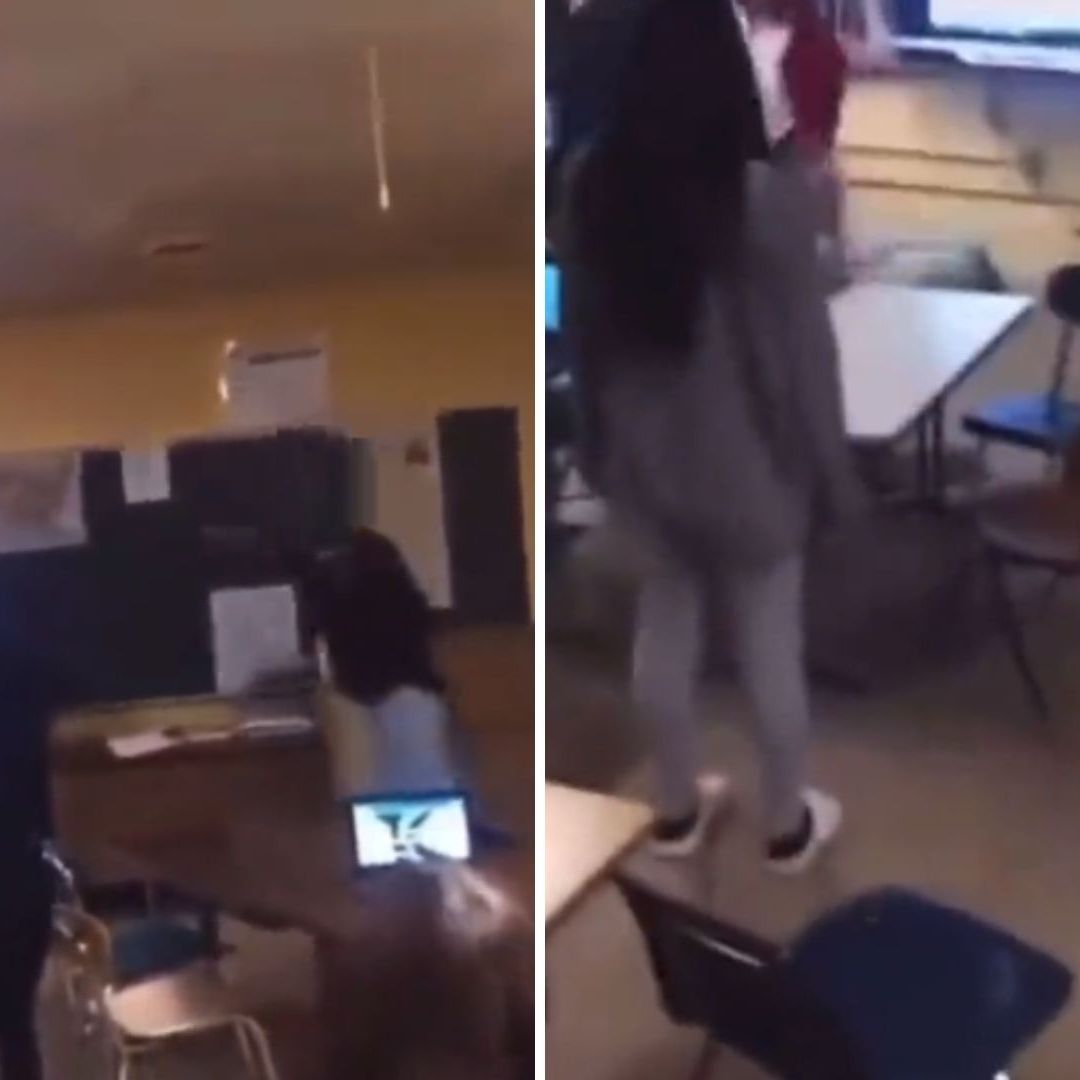 Estudiante Lanza Silla a Maestra y la Deja Inconsciente: Video