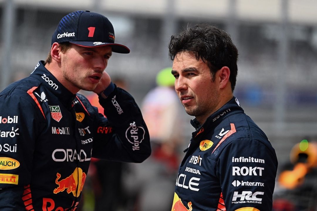 Max Verstappen y Sergio Checo Pérez juntos en Austin