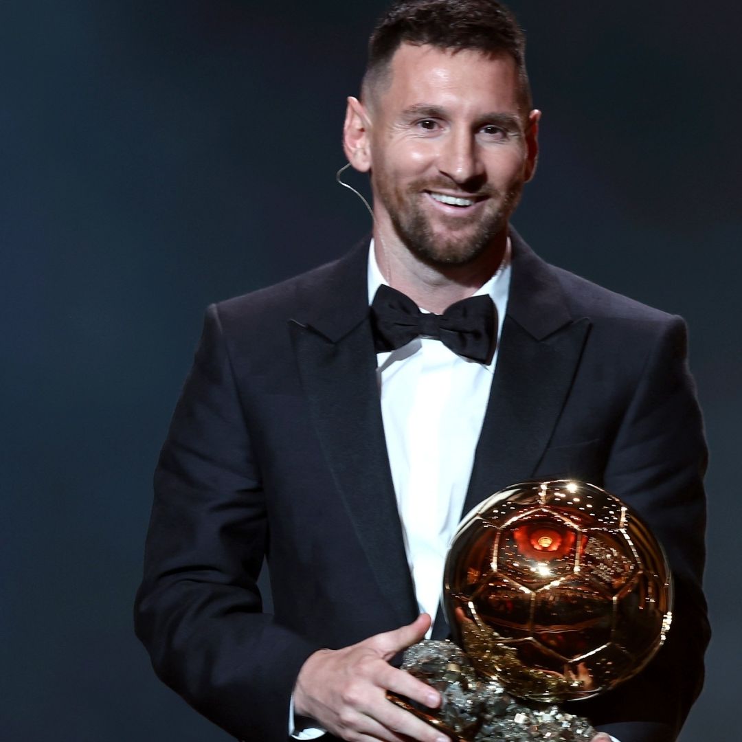 Lionel Messi recibió el Balón de Oro 2023 en el teatro Chatelet de París, Francia